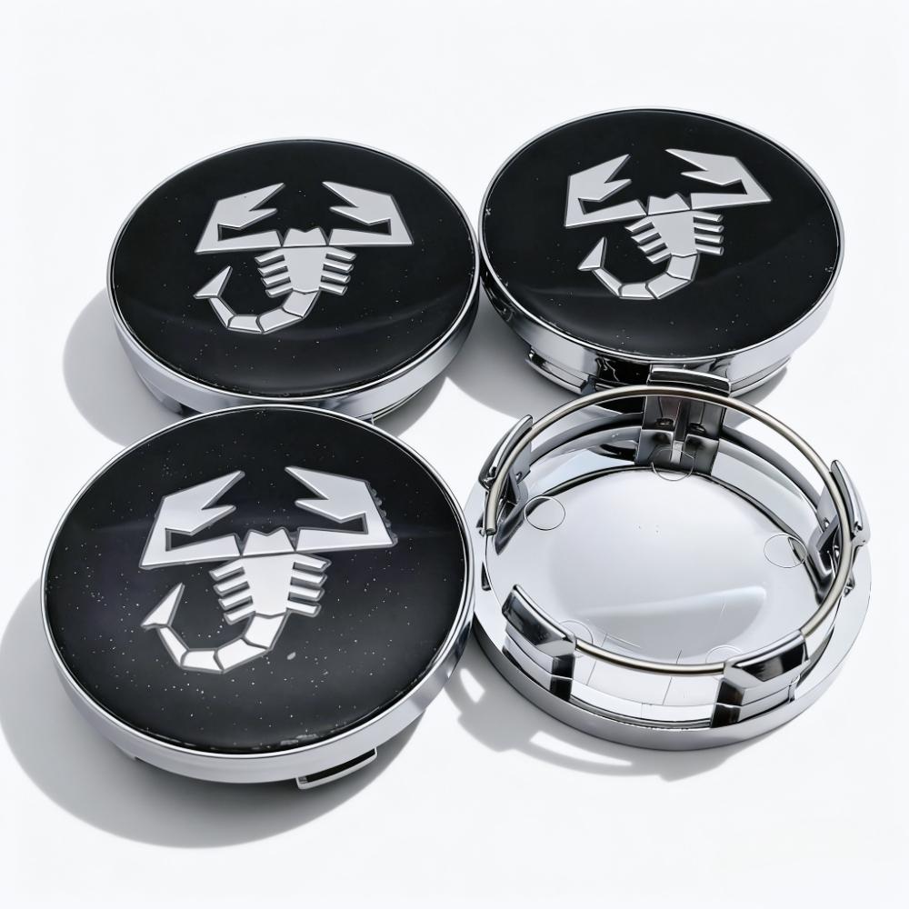 

4pcs Scorpion Logo Emblem Badge Car Wheel Center Caps OD 58MM 54MM Wheels Hub Cap Rim Hubcaps Dust Cover Replace Car Accessories Scorpion Badge&4pcs T58 Wheel Caps