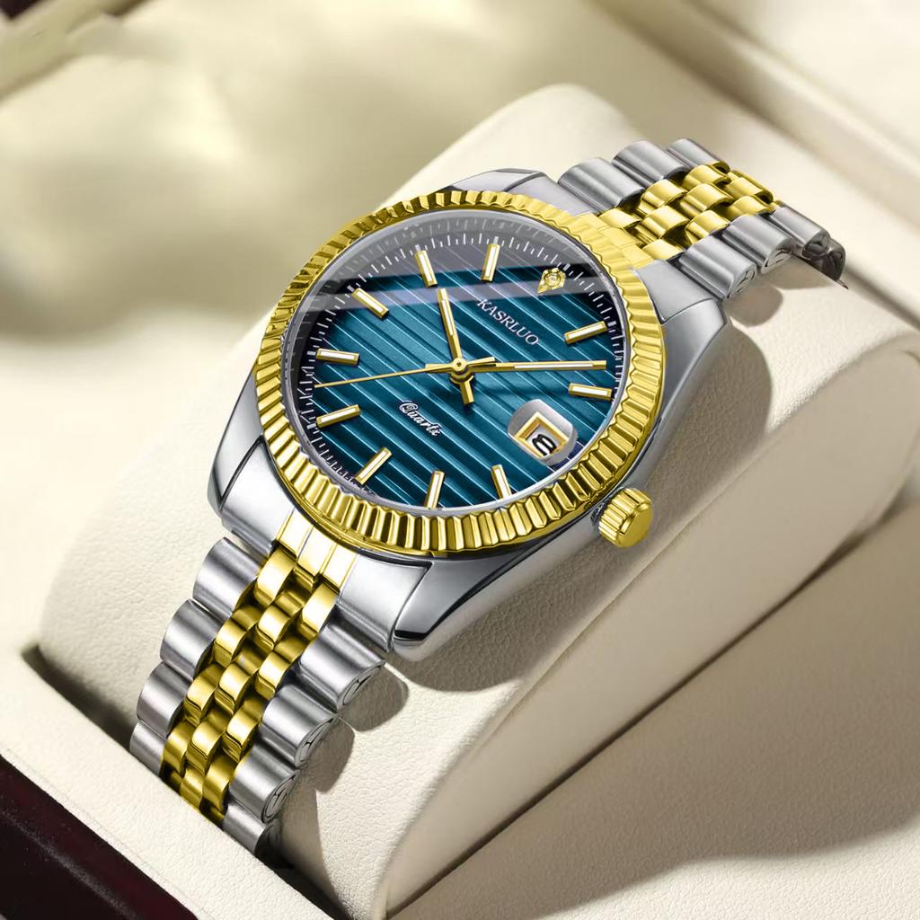 Casaro Watch Men'S Watch Fashion Business Quartz Watch Men'S Watch Calendar Luminous Source