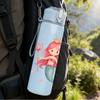 1 Stück Rosa Meerjungfrauenprinzessin Cartoon 750ml Farbe Kunststoff Sportwasserflasche Auslaufsicher Klappdeckel mit Strohhalm Geeignet für Sport Büro Heimgebrauch