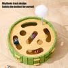 Cat Scratch Enrichment Box Interactive Cat Nail File Puzzle Toy with Jingling Bell Balls Cat Scratcher