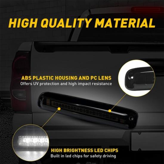 For 99-2007 Silverado Chevy GMC Sierra 1500 2500 3500 LED Third Tail Brake Light