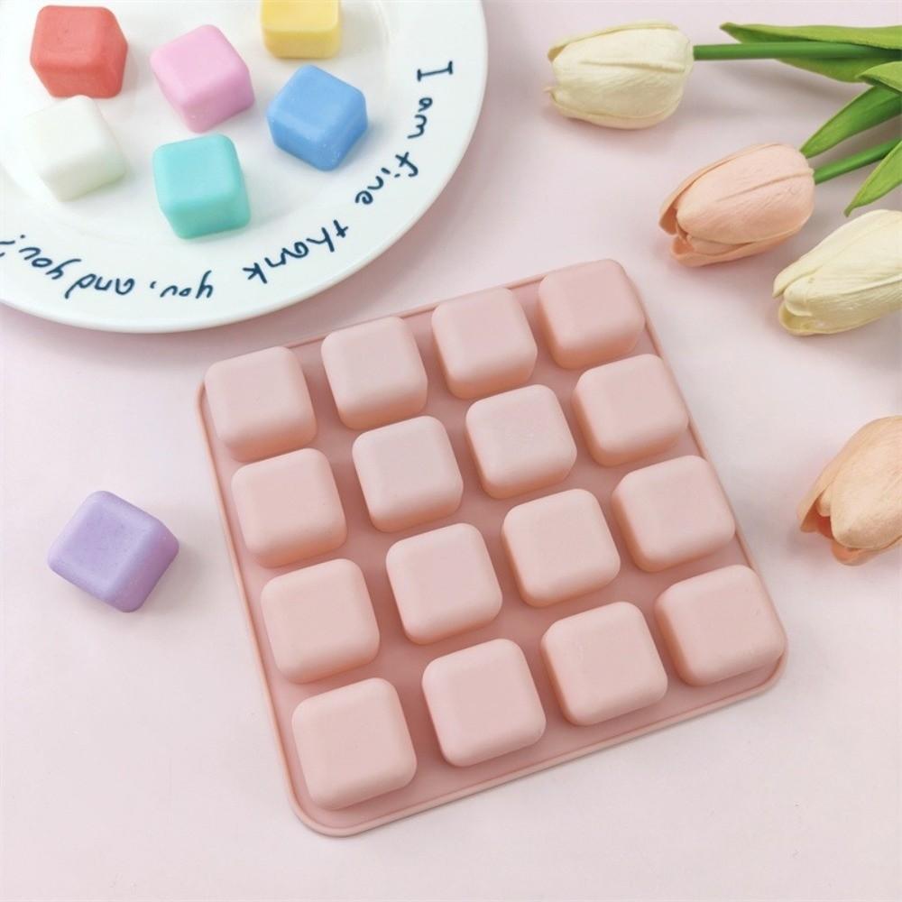16 Cavity Chocolate Truffles Mold Square Shape Gummy Making Mold New Baking Moulds  Snacks DIY
