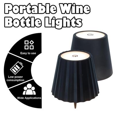 Wireless Touch Control Bottle Table Lamp Reading Usb Rechargeable Adjustable Brightness White Wine Lights Mini Night Light Lamps