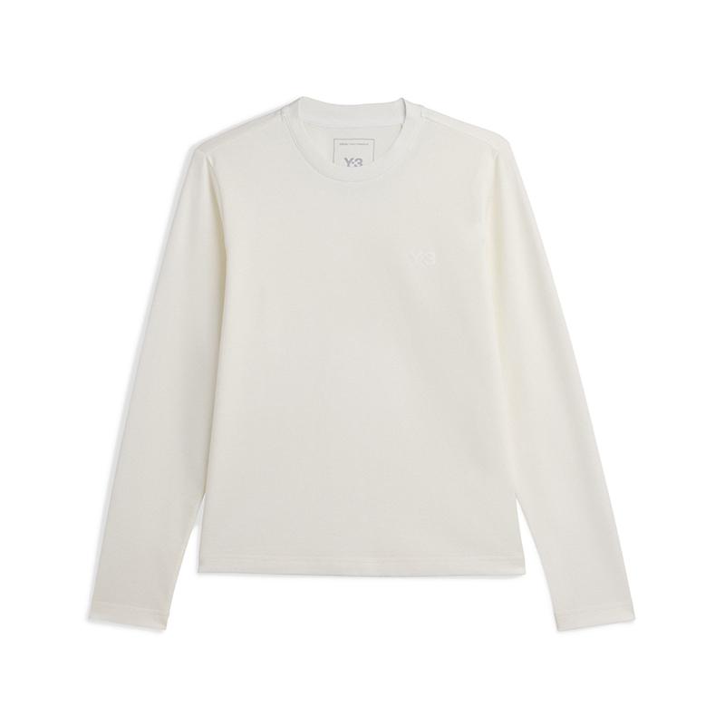 

Y-3 Минималистичная футболка с длинным рукавом для ежедневных поездок на работу Женские топы 53-JY8161 M