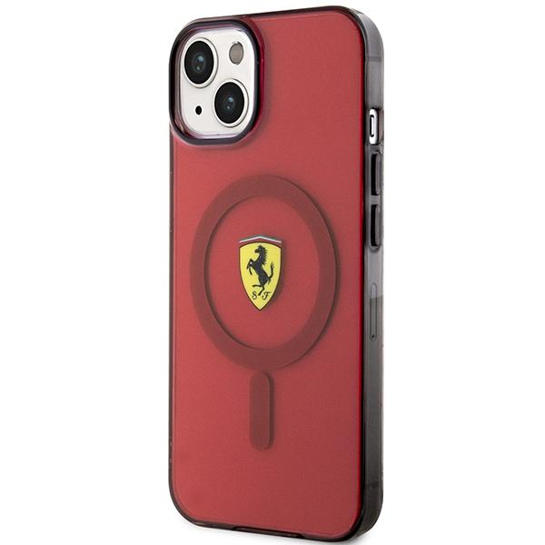 Ferrari FEHMP14SURKR iPhone 14 / 15 / 13 6.1" rosso/rosso custodia rigida Traslucida Magsafe
