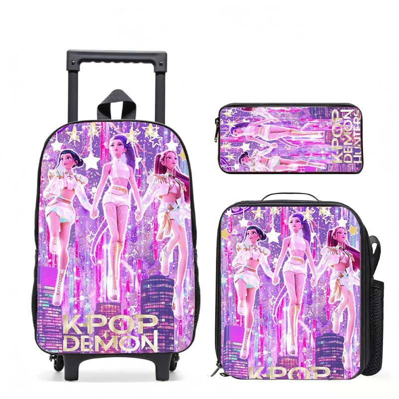 Kpop Witch Hunters Casual Backpack Digital Printing Men'S And Women'S Commuter Backpack Rod Backpack Student Bag