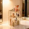  2/3 Tiers Desktop Plastic Storage Rack Large Capacity Makeup Organizer Skin Care Perfume Storage Holder For Bathroom