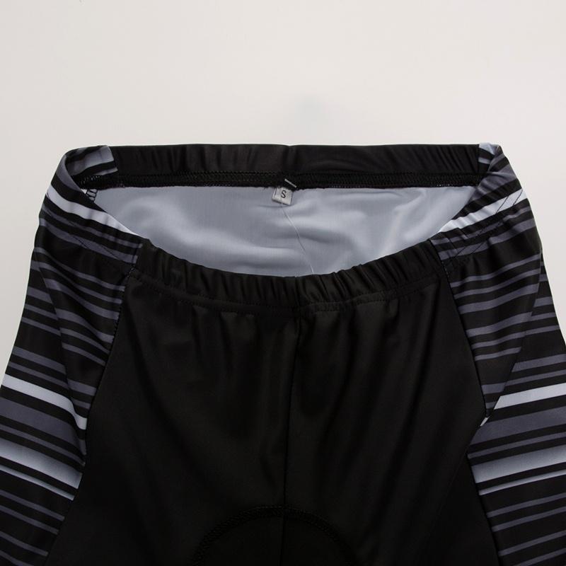 Anti-sweat Short Sleeve Cycling Jersey Black Bib Pants Bicycle Clothing Set Sport Jerseys Contrast Color Stripe Men Cycling Clothes Suits