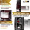 USR 88-96 Dakota Tail Lights Pair - Left + Right - Compatible with 1988-1996 Dodge Dakota & 1981-1993 Ramcharger - Dark Smoke Re