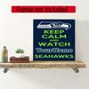Seattle Seahawks Personalized Text Diamond Painting Round Diamond Mosaic Rhinestones Diamond Embroidery Craft Kit Wall Decor Without Frame
