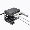 Sanwa Supply USB Gen 1 Clamp-Mounted 3.2 Type-C Hub, Black, USB-3TCH31BK