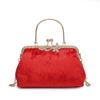 Elegant Velvet Clutch Bag Women Small Shell-Shaped Shoulder With Chain Strap Minimalist Designer Handbag Evening