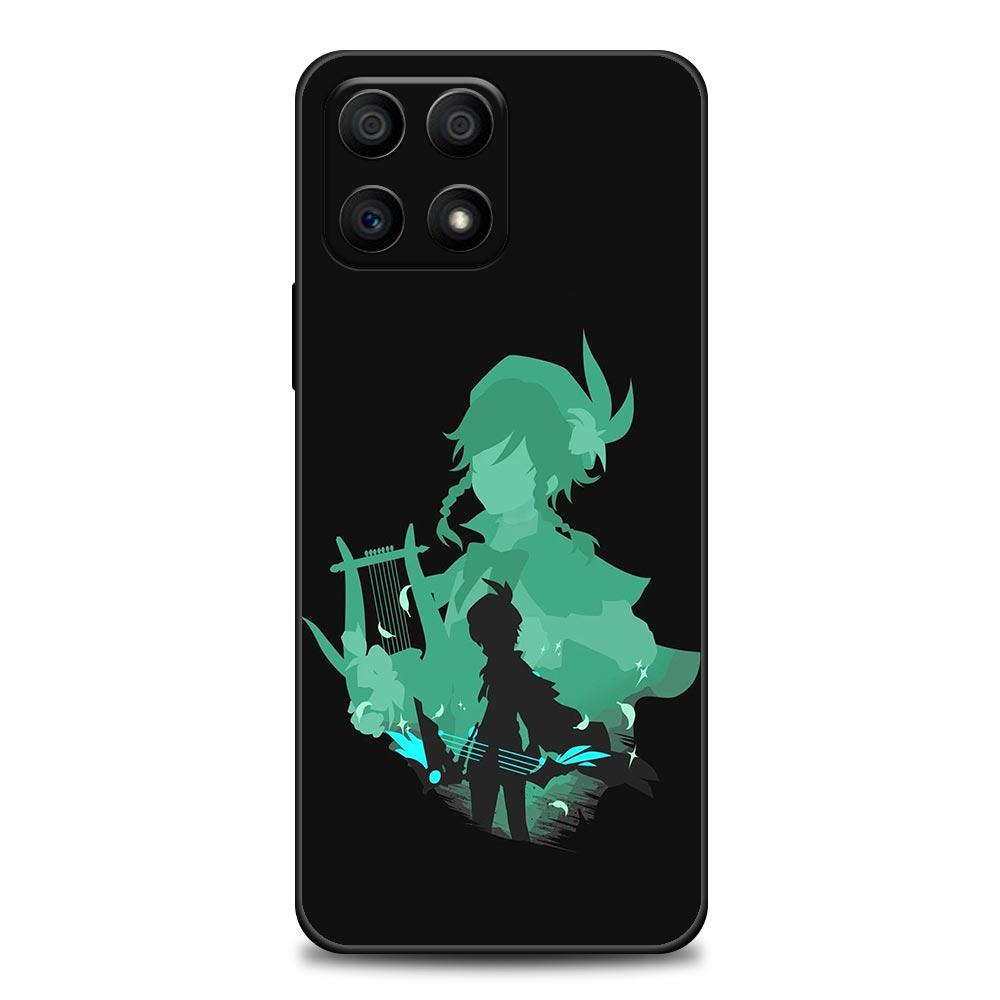 Genshin Impact Anime Spiel Handyhülle Für Honor 50 30 10 Lite 30i 20 20e 9A 9C 9X Pro 8X Nava 8i 9 Y60 Hülle Weiche Silikonhüllen