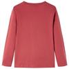 Children's Long-sleeved T-shirt Burnt Red 92/104/116/128/140