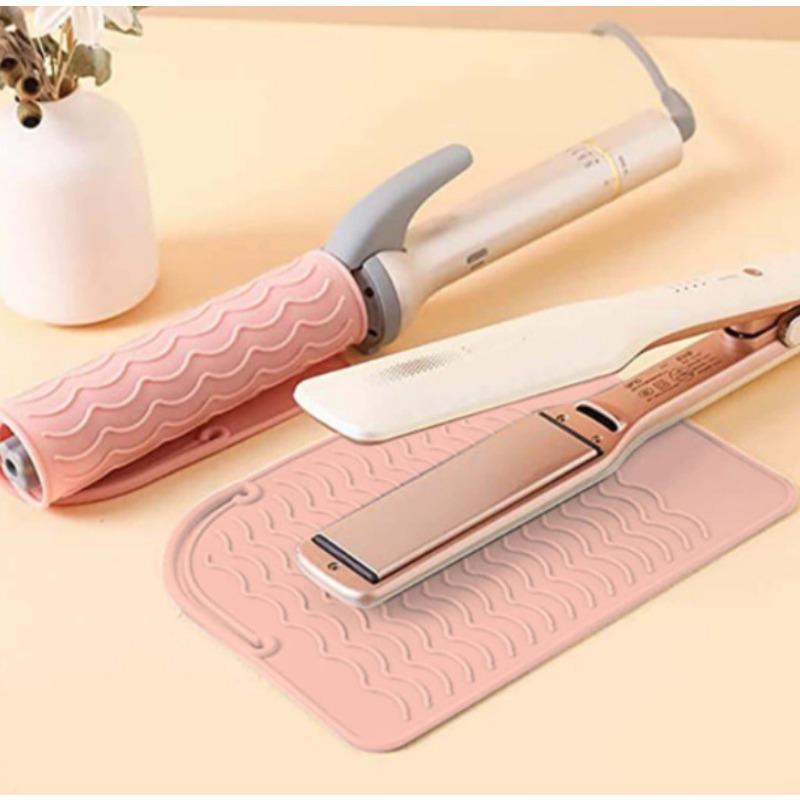 

Плойка Салонная электрическая плойка Нескользящий теплоизоляционный коврик телесный