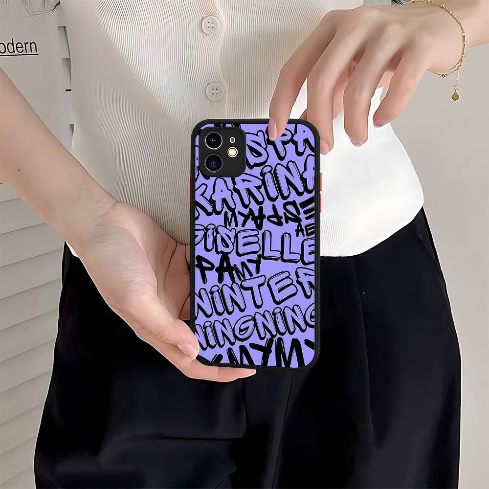 KPOP A-aespa For IPhone 11 12 13 14 15 16 Pro Max Plus Matte Translucent Phone Cover