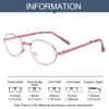 Vision Care High-definition Portable Metal Anti-UV Blue Rays Presbyopia Eyeglasses Folding Reading Glasses