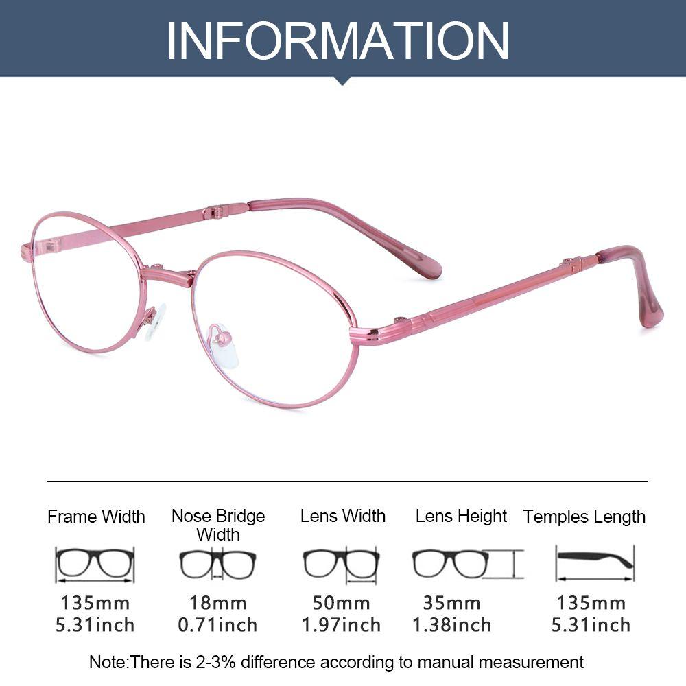 Vision Care High-definition Portable Metal Anti-UV Blue Rays Presbyopia Eyeglasses Folding Reading Glasses