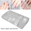 500pcs Nail Tip Professional Home Salon Portable DIY Transparent Fake False Nail Set Accessory for Women