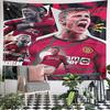 "Dynamic Football Player Collage Design" Pattern Wall Hanging Tapestry Decorative Tapestry Home Decor for Bedroom and Living Room