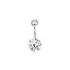 8-Piece Butterfly Stainless Steel Navel Piercing Set: Elegant High-End Body Jewelry