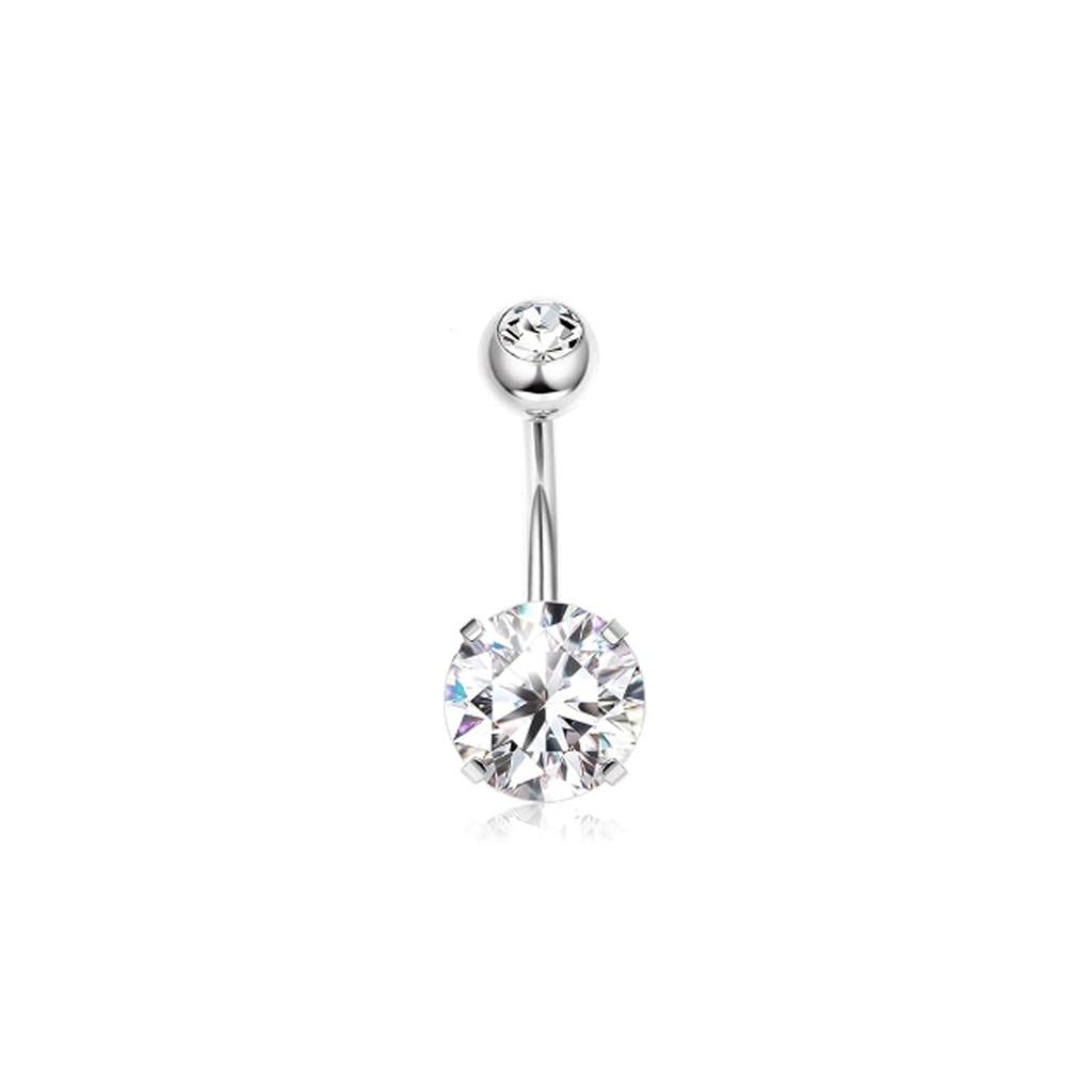 8-Piece Butterfly Stainless Steel Navel Piercing Set: Elegant High-End Body Jewelry