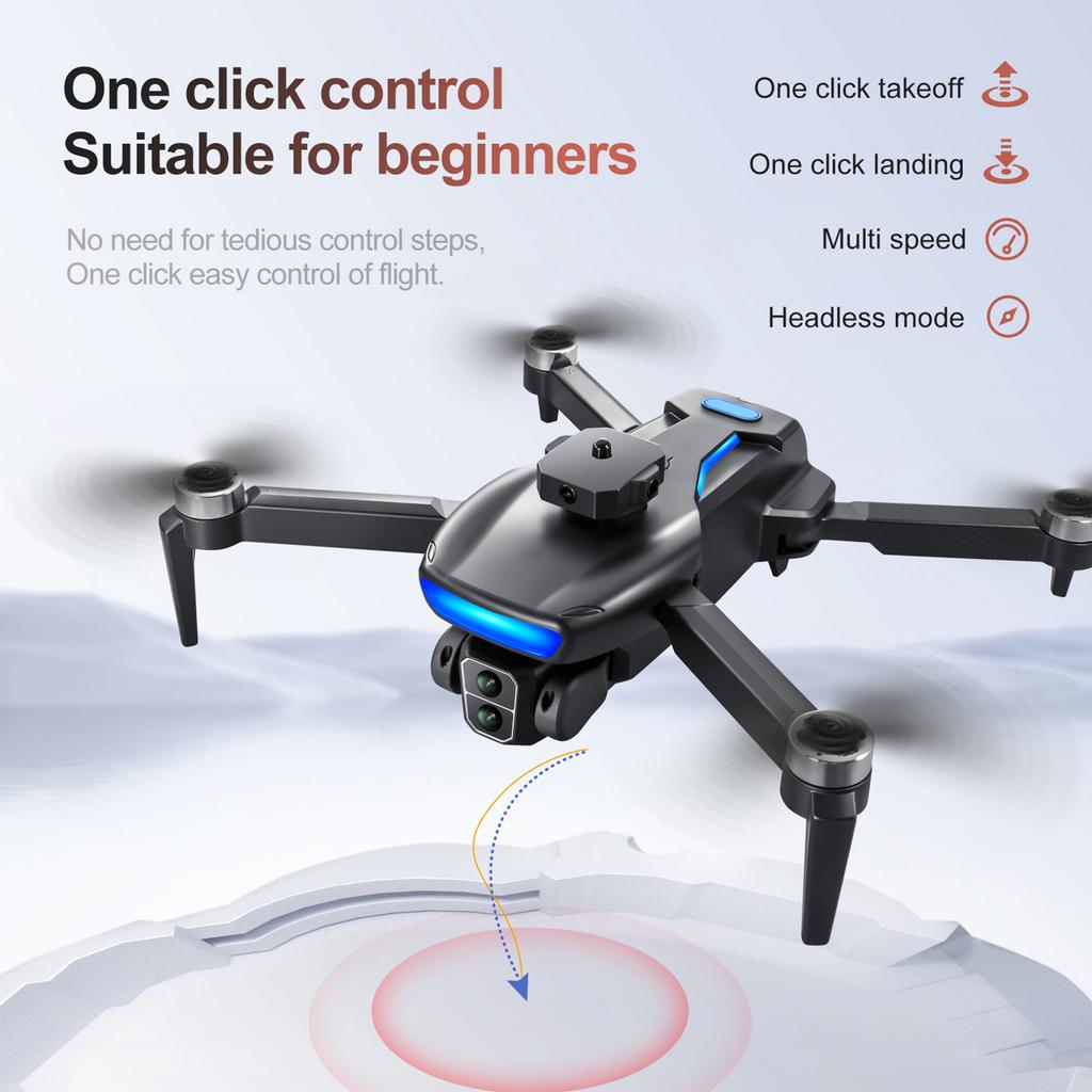 Ferngesteuerter Quadcopter, 2,4G Faltbares Mini-Flugzeug mit 8K Dual-Kamera, Bürstenloser Motor,