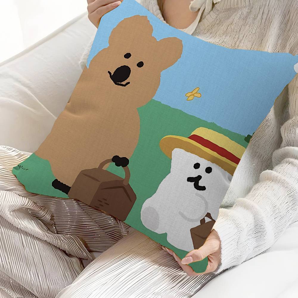Cartoon D-Dinotaeng Personalized picture text home decorative pillows Household Gifts 45x45cm
