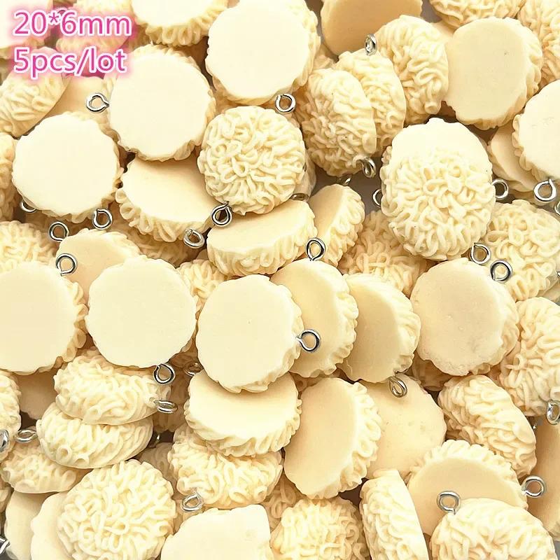 5-10pcs Hamburger Doughnut Cake Resin Beads for Jewelry Making Bracelet Charms Necklace Earring Pendant