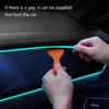 USB Car Interior Strips Lights Multicolor LED Fiber  Lighting set Simple Installation for Dashboard & Console