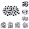 1 Bag of Self-adhesive Wiggle Eyes Round Wiggle Googly Eyes Doll Eyes