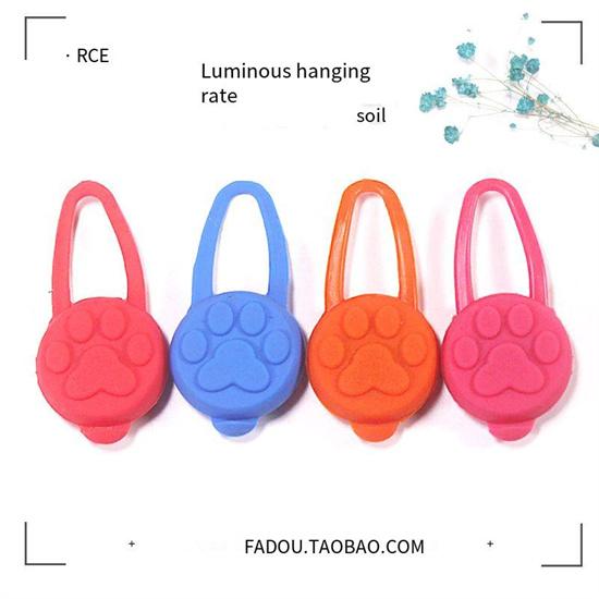 

Светоизлучающий кулон для собак, ночной светильник для прогулок с собакой, артефакт, анти-потерянный Тедди/золотистый ретривер, светодиодный ночник, силиконовый светящийся