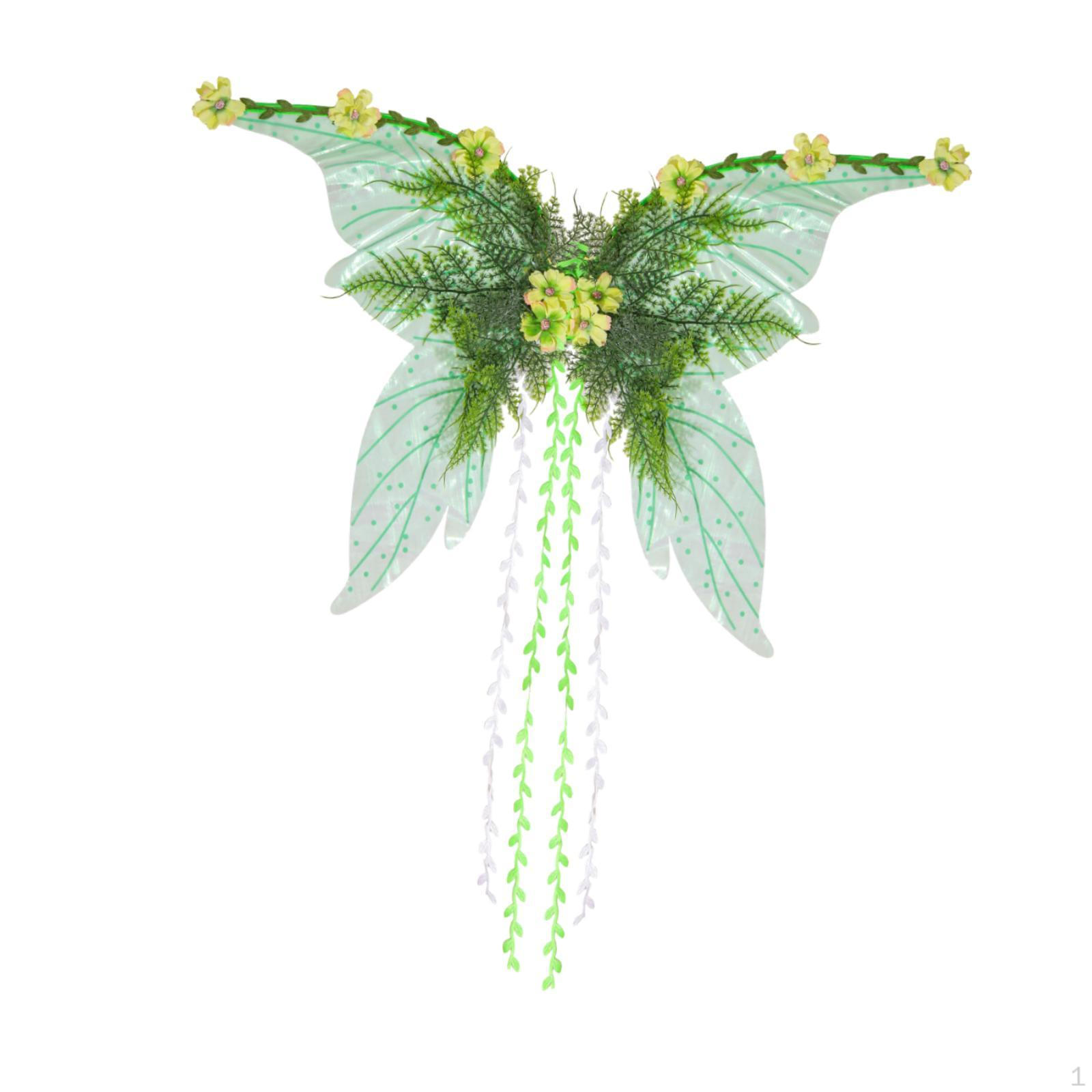 

Butterfly Comfortable Elf Dress up for Role Playing Fashion Show Holiday зелений