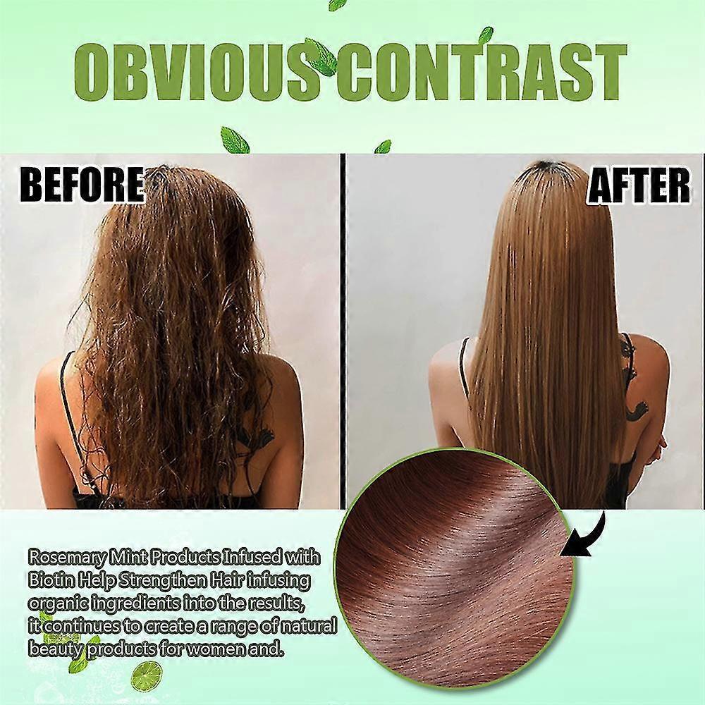 2pcs Rosemary Mint Strengthening Shampoo -aqwg