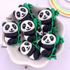 Resina Colorata Kawaii Bambù Grande Panda Figurina Piatta Decorazione Casa Accessori 10 Pezzi Fai da Te Fiocco per Capelli Scrapbooking Artigianato