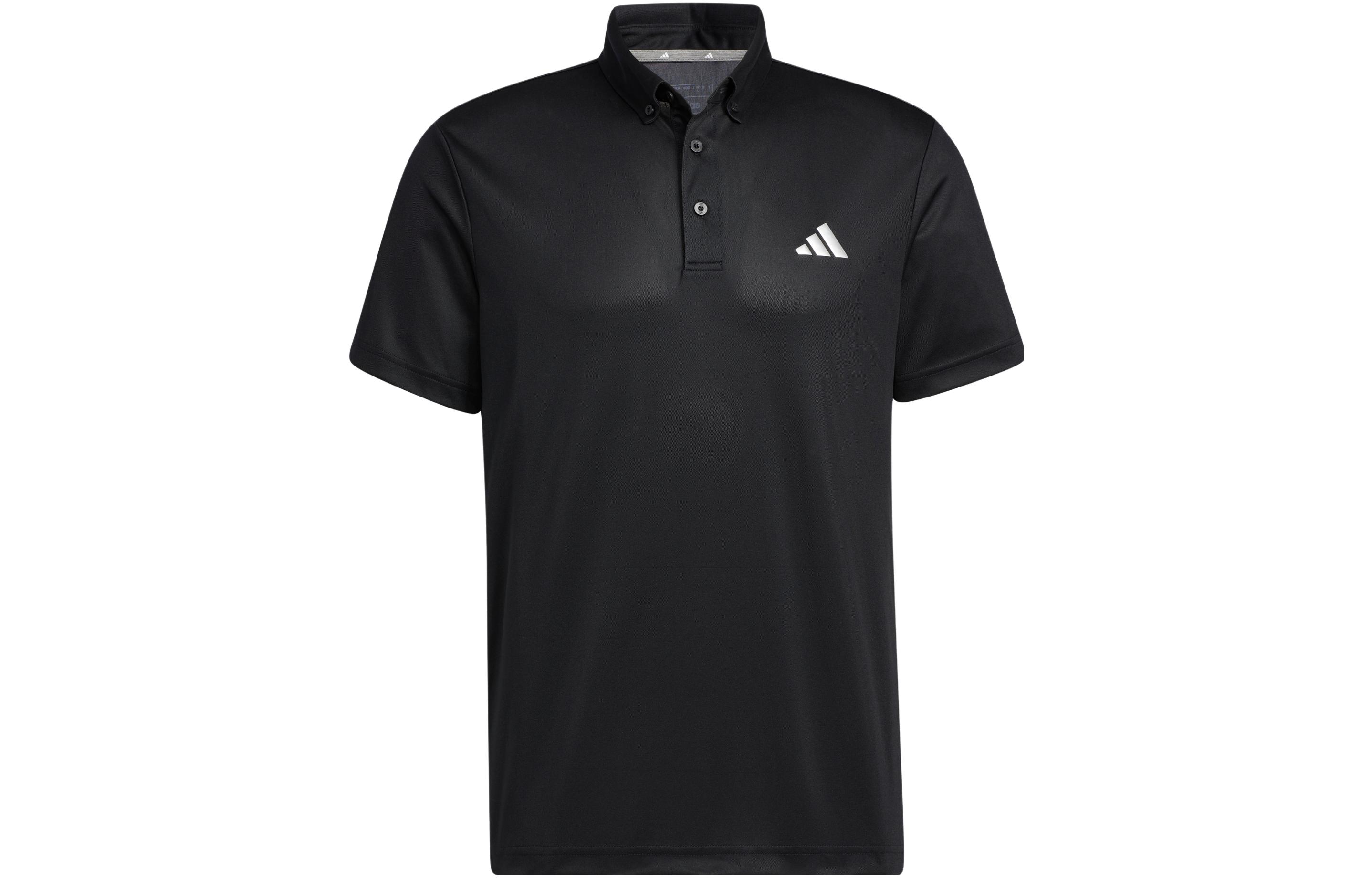 Adidas Polo Shirts Men s Black Polo Collar Thin Other HS9045 M
