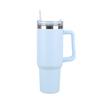 Large Capacity Oz Handle Cup Double-layer Bingba Cup Straw Thermos Cup Stainless Steel Car Cup