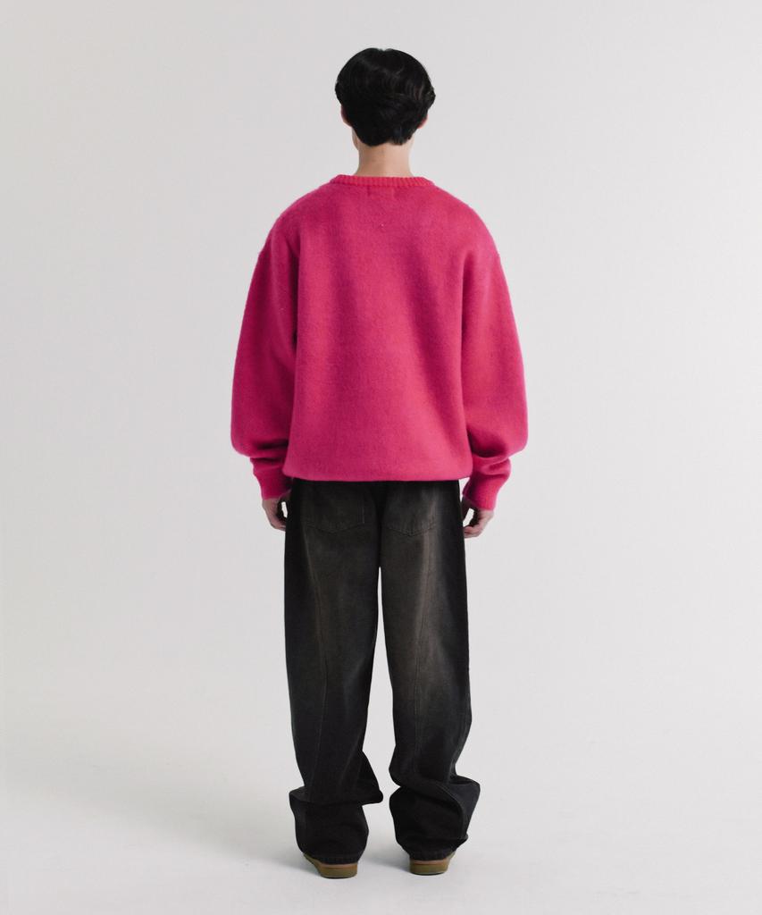 PHYSICAL DEPARTMENT Startail Brushed Knit_Hot Pink