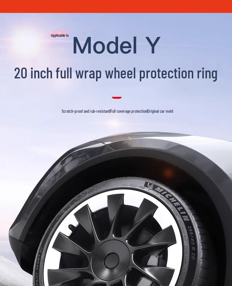 Capac Jantă Tesla Model Y 20" Cyclone – Accesoriu Protector Negru Mat