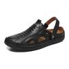 Fashion Mens Slip on Sandals Non-Slip Men's Walking Shoes MenLeather Hollow Out Casual Shoes Handmade for Men Luxury Sandals