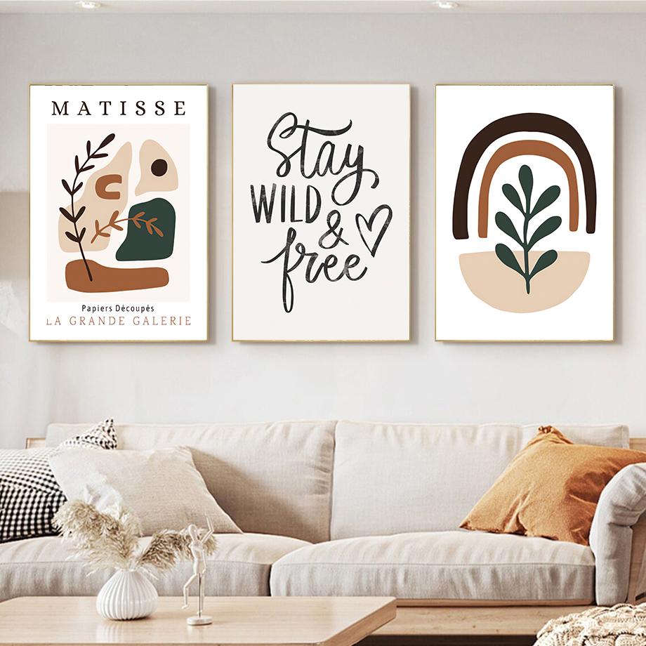 Boho Abstract Posters Artwork Geometric Wall Art Prints Canvas Painting Nordic Decoration Pictures Aesthetics Home Decor Mural