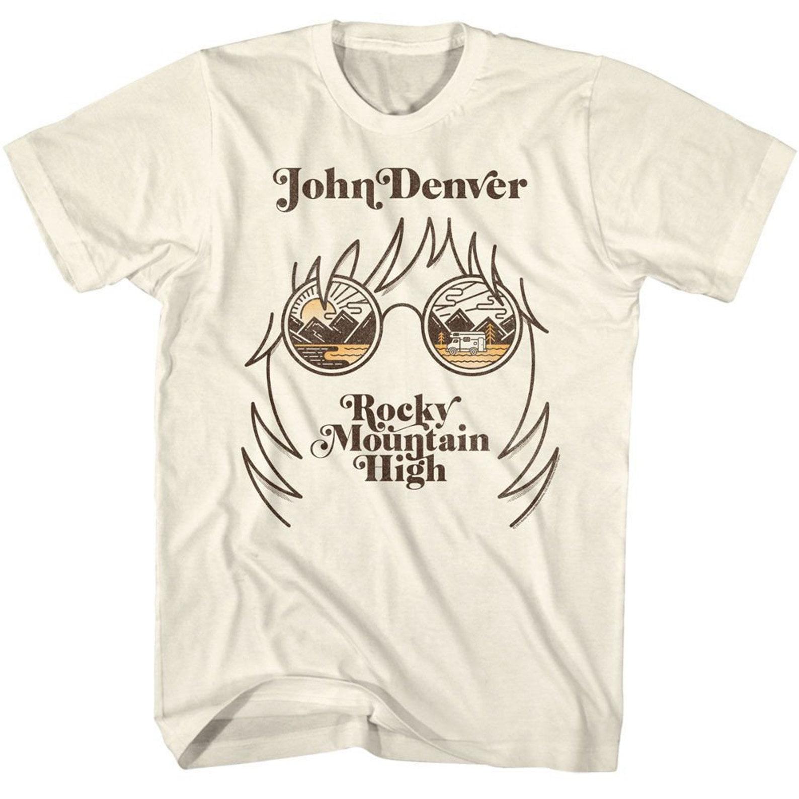John Denver Landscape Glasses Natural T-Shirt L