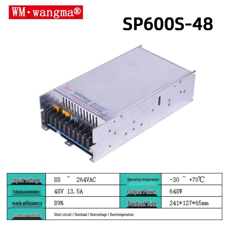 600W 12V to 220V Integrated PFC Power Supply, 53A High-Power Switching