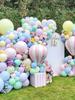 Macarons rainbow Color Birthday Latex Balloon Chain Set rainbow Balloon Arch Party Decoration Balloon Arch Set