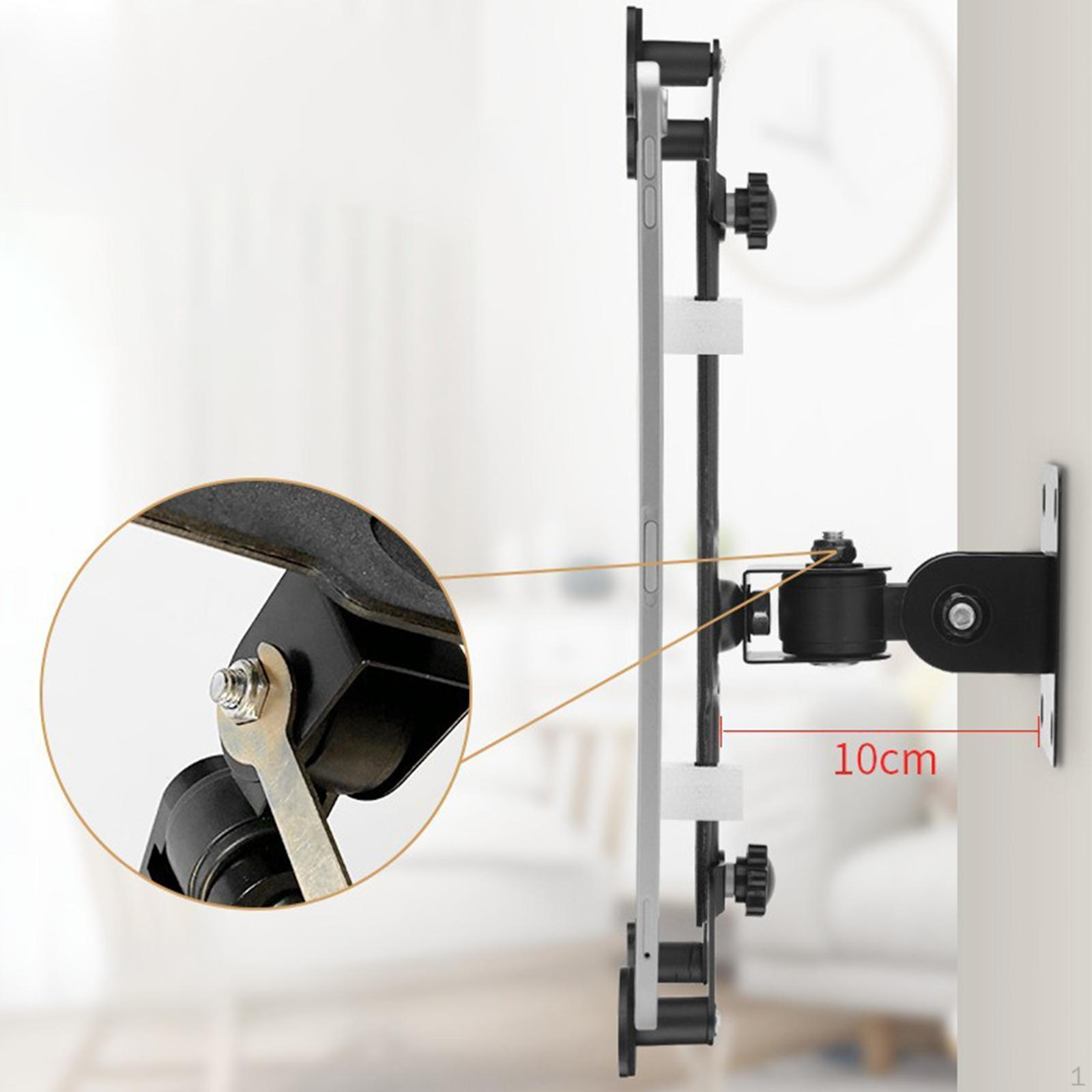 

Настінний тримач для планшета Обертається на 360°. Легко встановлюється. Вітальня для домашнього офісу. Практичний 4 Claw Clamp