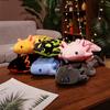 Healing Cartoon Hexagonal Dinosaur Doll Simulation Lizard Salamander Plush Toy Doll Hug Pillow