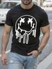 T-shirt Graphique Visage Souriant Fondant Drôle T-shirt Graphique