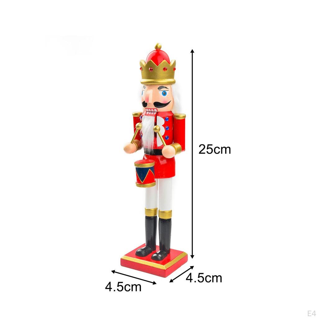 4 Pieces Nutcracker Ornaments Figurines Classic Style Decorative Unique Gifts Xmas