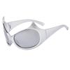 Large Frame Cat Eye Irregular Sunglasses with European and American Style - Unisex Fashion Streetwear