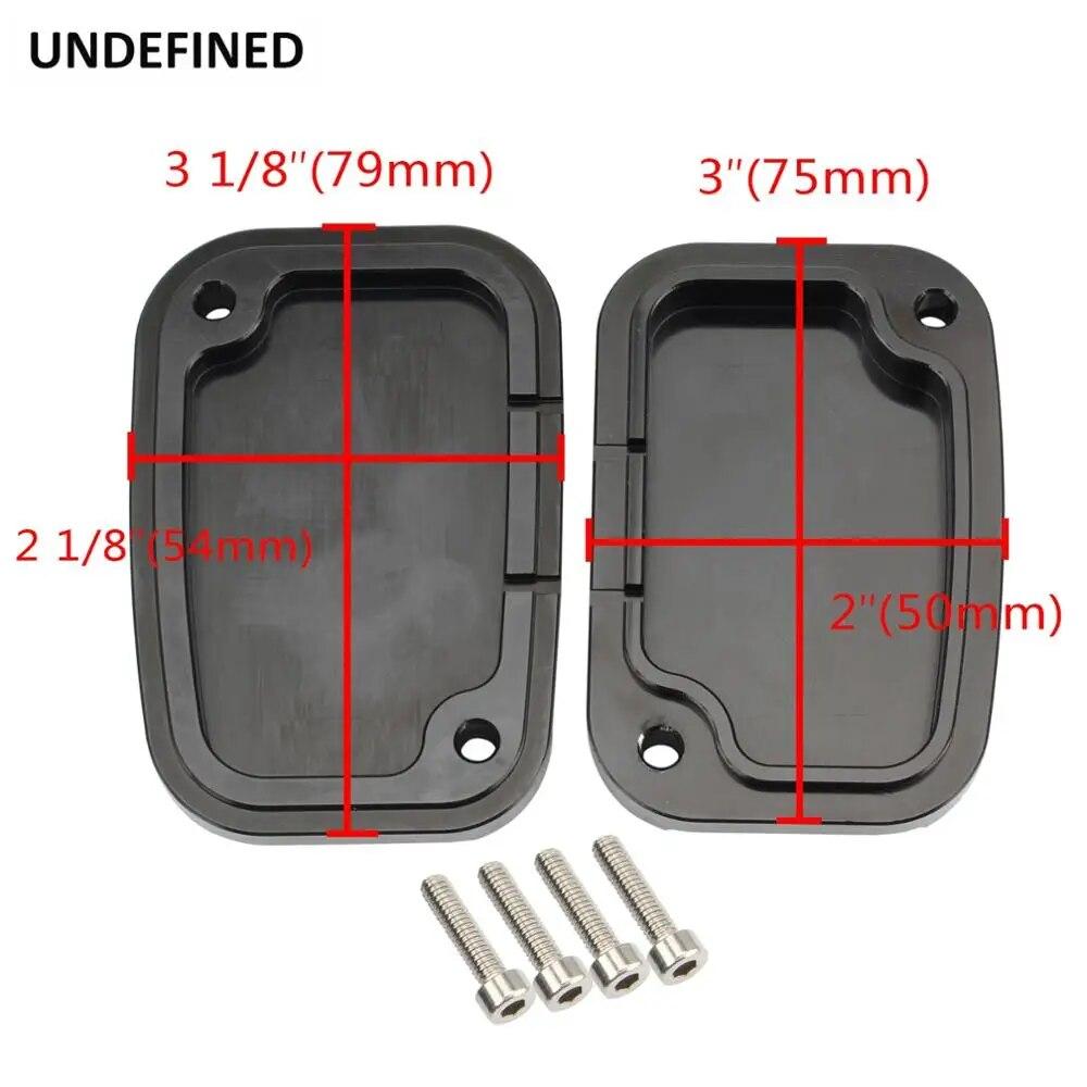 Motorcycle Brake Master Cylinder Cover For Harley Touring V-Rod Night Rod Road King Ultra Street Electra Street 2017 Front Rear